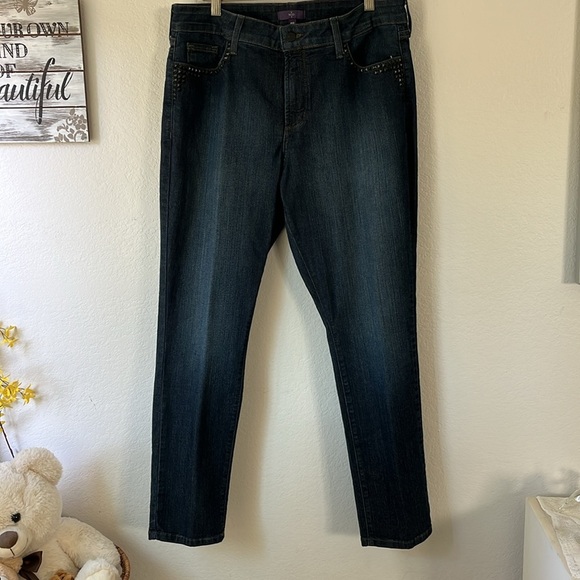 NYDJ Jeans Leggings Style Studded Pocket Details Size 16P NWOT - Picture 10 of 13